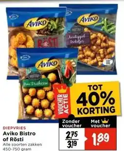 Vomar Voordeelmarkt DIEPVRIES Aviko Bistro of Rösti aanbieding