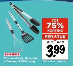 Vomar Voordeelmarkt LEIFHEIT ProLine Garde, Bakspatel of Keuken-& BBQ-tang aanbieding