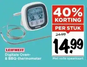 Vomar Voordeelmarkt LEIFHEIT Digitale Oven- & BBQ-thermometer aanbieding