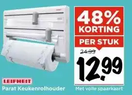 Vomar Voordeelmarkt LEIFHEIT Parat Keukenrolhouder aanbieding