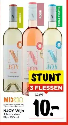 Vomar Voordeelmarkt NJOY Wijn aanbieding