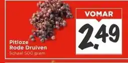 Vomar Voordeelmarkt Pitloze Rode Druiven aanbieding
