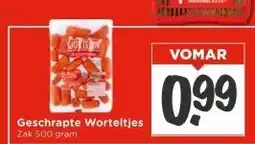 Vomar Voordeelmarkt Geschrapte Worteltjes aanbieding