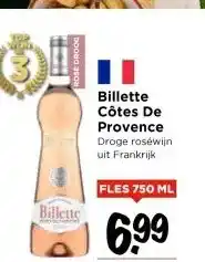 Vomar Voordeelmarkt Billette Côtes De Provence aanbieding