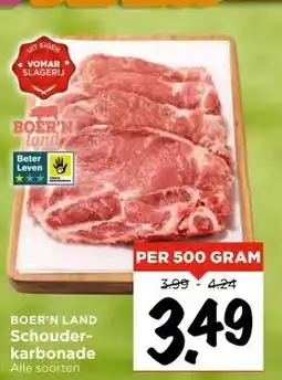 Vomar Voordeelmarkt BOER'N LAND Schouder- karbonade aanbieding