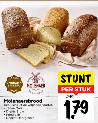 Vomar Voordeelmarkt Molenaersbrood aanbieding