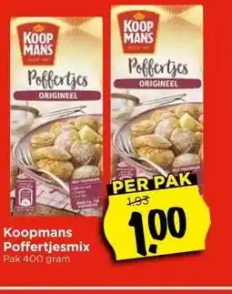 Vomar Voordeelmarkt Koopmans Poffertjesmix aanbieding
