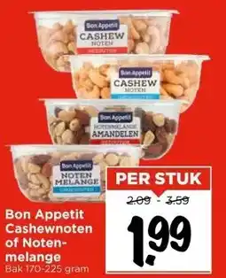 Vomar Voordeelmarkt Bon Appetit Cashewnoten of Noten- melange aanbieding