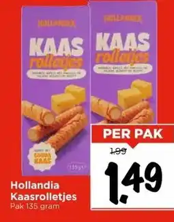 Vomar Voordeelmarkt Hollandia Kaasrolletjes aanbieding