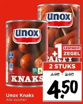 Vomar Voordeelmarkt Unox Knaks aanbieding