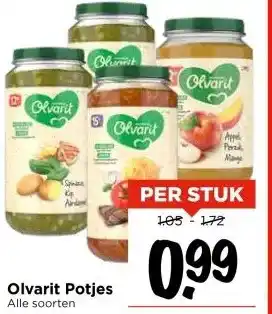 Vomar Voordeelmarkt Olvarit Potjes aanbieding