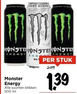 Vomar Voordeelmarkt Monster Energy aanbieding