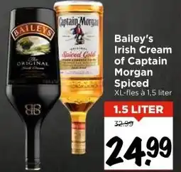 Vomar Voordeelmarkt Bailey's Irish Cream of Captain Morgan Spiced aanbieding