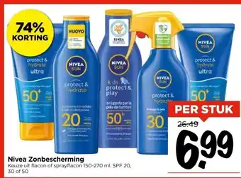 Vomar Voordeelmarkt Nivea Zonbescherming aanbieding