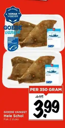 Vomar Voordeelmarkt GOEDE VANGST Hele Schol aanbieding