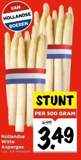 Vomar Voordeelmarkt Hollandse Witte Asperges aanbieding