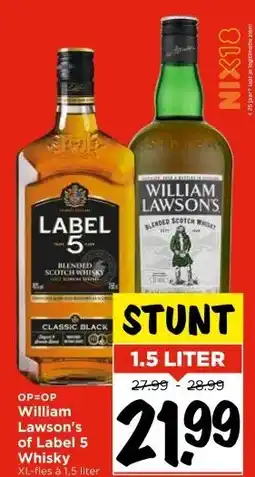 Vomar Voordeelmarkt William Lawson's of Label 5 Whisky aanbieding