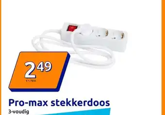 Action Pro-max stekkerdoos aanbieding