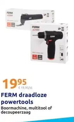 Action FERM draadloze powertools aanbieding
