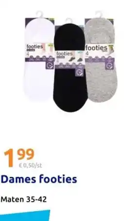 Action Dames footies aanbieding