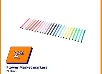 Action Flower Market markers aanbieding