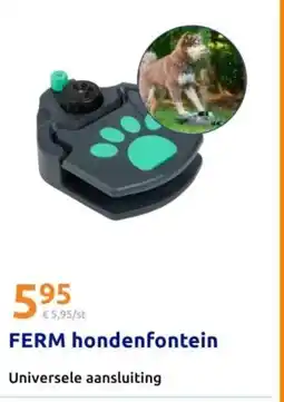 Action FERM hondenfontein aanbieding