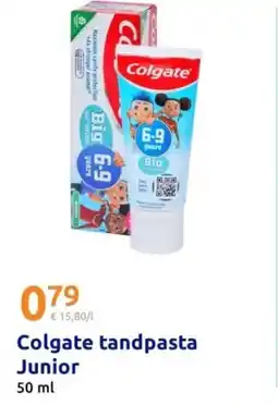 Action Colgate tandpasta Junior aanbieding