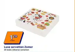 Action Luxe servetten Zomer aanbieding