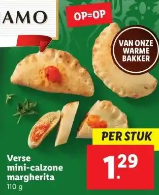 Lidl Verse mini-calzone margherita aanbieding