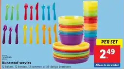 Lidl Kunststof servies aanbieding