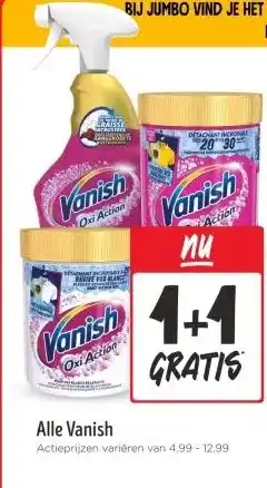 Jumbo Alle Vanish aanbieding