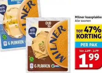 Hoogvliet Milner kaasplakken aanbieding
