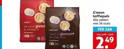 Hoogvliet G'woon koffiepads aanbieding