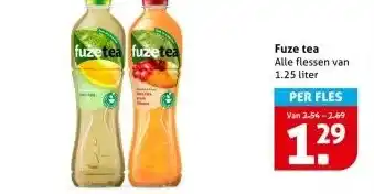 Hoogvliet Fuze tea aanbieding