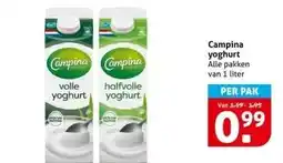 Hoogvliet Campina yoghurt aanbieding