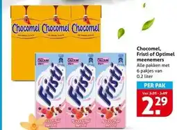 Hoogvliet Chocomel, Fristi of Optimel meenemers aanbieding