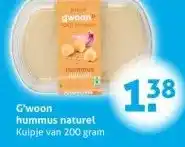 Hoogvliet G'woon hummus naturel aanbieding