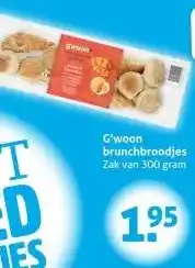 Hoogvliet G'woon brunchbroodjes aanbieding