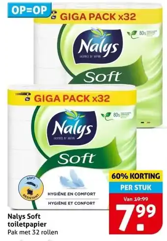 Hoogvliet Nalys Soft toiletpapier aanbieding