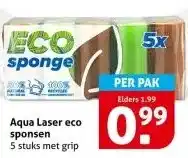 Hoogvliet Aqua Laser eco sponsen aanbieding