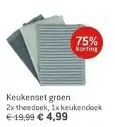 Dekamarkt Keukenset groen aanbieding