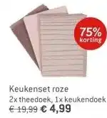 Dekamarkt Keukenset roze aanbieding
