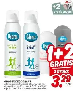Dekamarkt ODOREX DEODORANT aanbieding