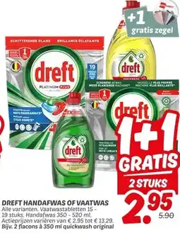 Dekamarkt DREFT HANDAFWAS OF VAATWAS aanbieding