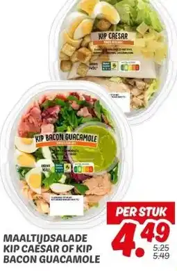 Dekamarkt MAALTIJDSALADE KIP CAESAR OF KIP BACON GUACAMOLE aanbieding