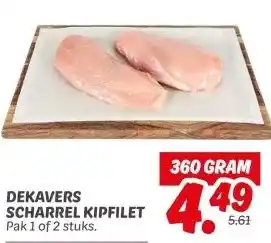 Dekamarkt DEKAVERS SCHARREL KIPFILET aanbieding