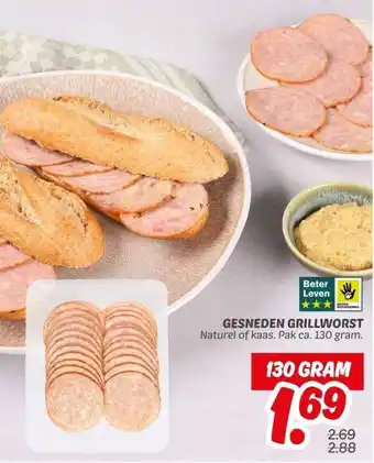 Dekamarkt GESNEDEN GRILLWORST aanbieding