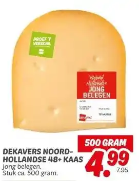 Dekamarkt DEKAVERS NOORD- HOLLANDSE 48+ KAAS aanbieding