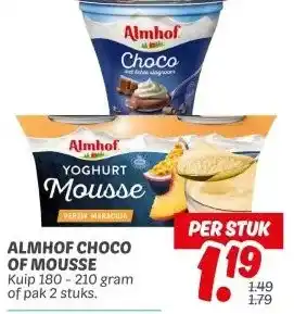 Dekamarkt ALMHOF CHOCO OF MOUSSE aanbieding