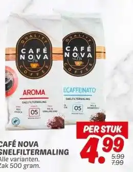 Dekamarkt CAFÉ NOVA SNELFILTERMALING aanbieding